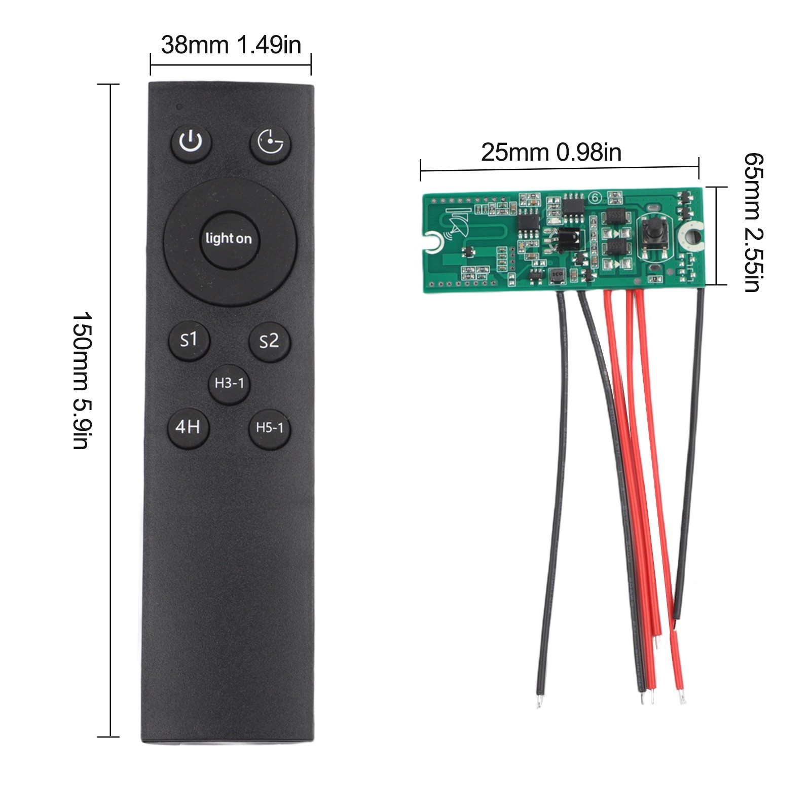 Solar Street Light Controller with Remote Control Cable 3.2V 3.7V Version