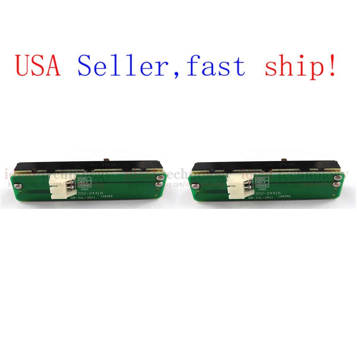2x Crossfader Assembly 704-DJM250-A032-HA For Pioneer DDJ SR SX DJM250 US