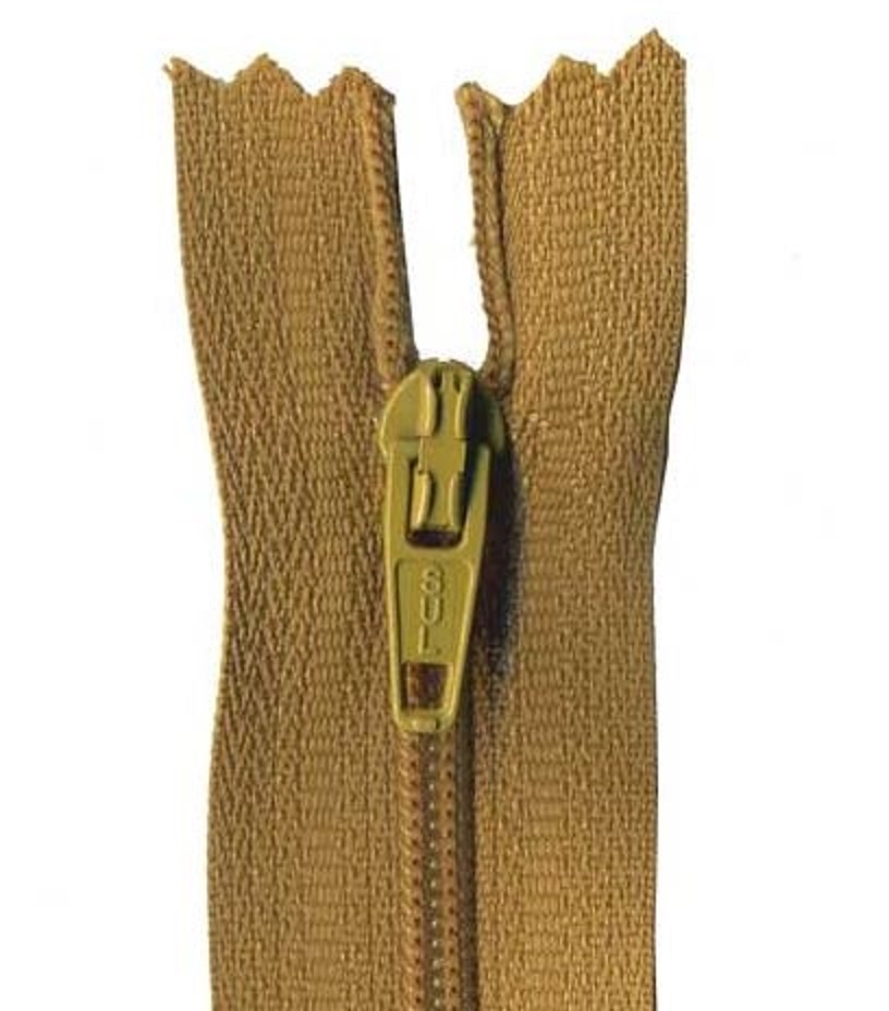 35cm Antique Brown Dress Zip
