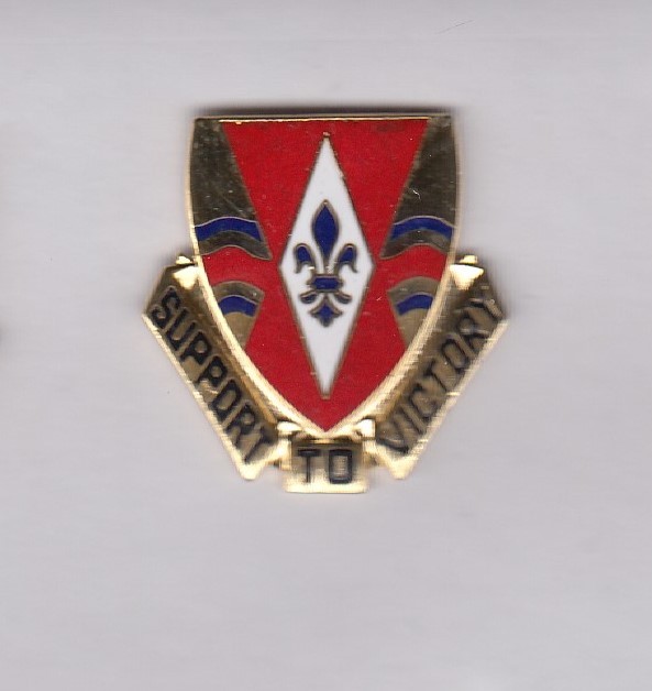 US Army 199th Support Bn Quartermaster QM Supply crest DUI badge G-23