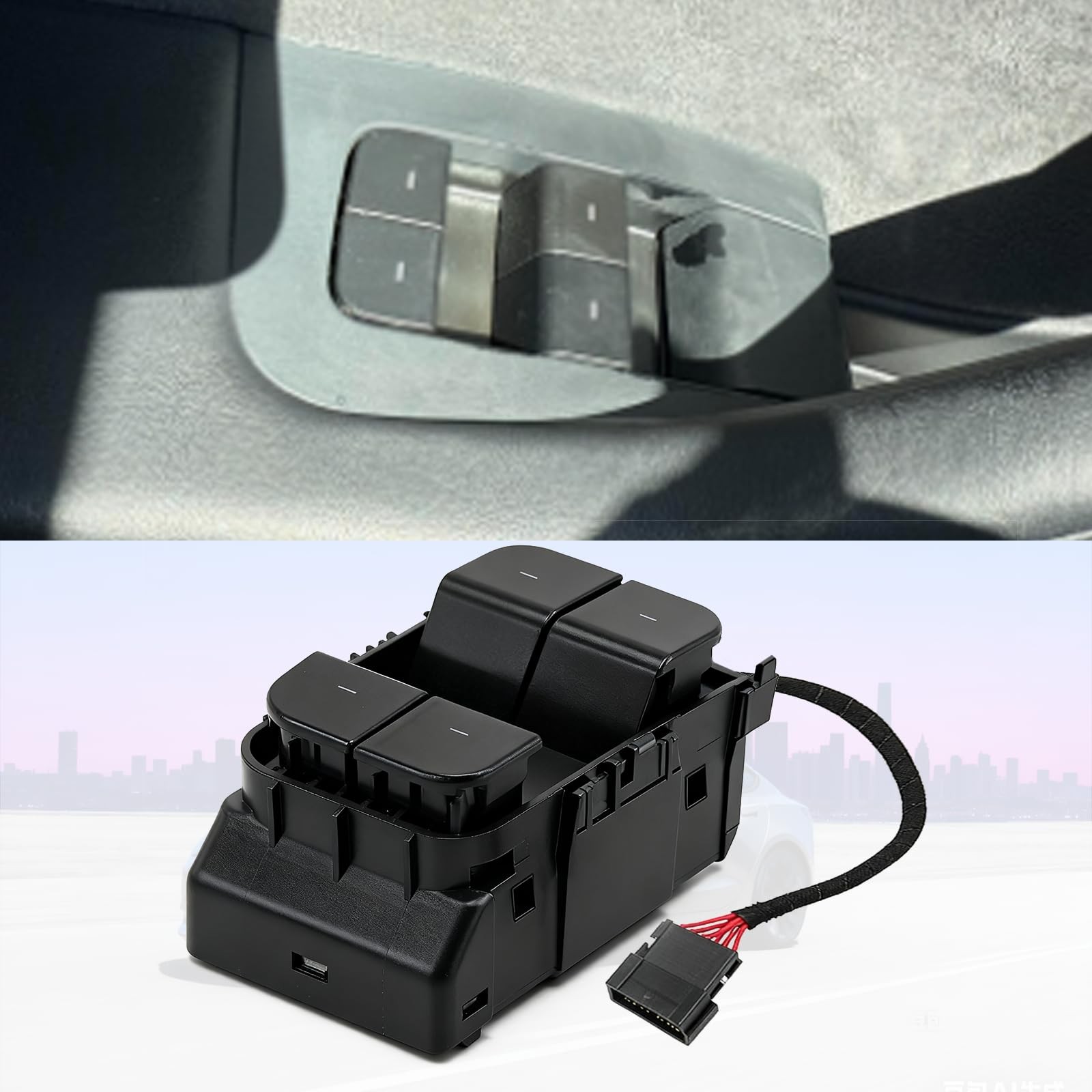 Tesla Model 3/Y Window Switch, Driver Side Power Window Control Switch Button...