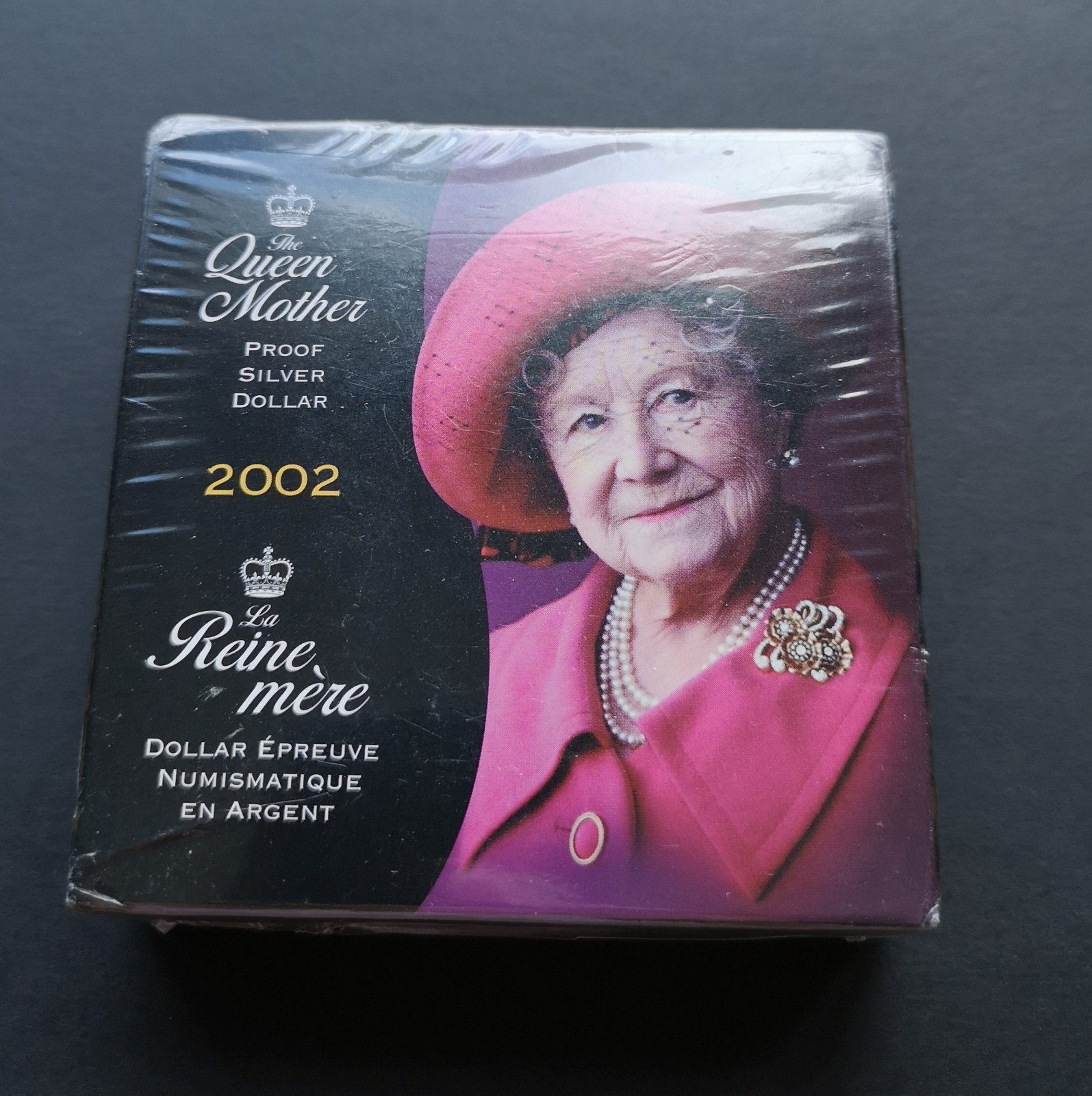 ***  CANADA  2002  PROOF  SILVER  DOLLAR  ***  THE  QUEEN  MOTHER   SEALED  ***