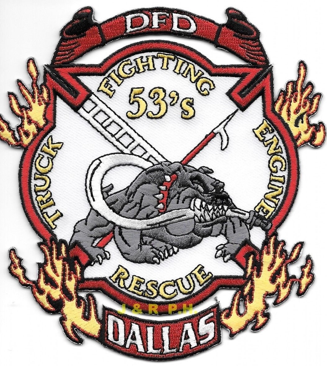 Dallas  Station - 53  "Fighting 53's", Texas (4.5" x 5" size) fire patch