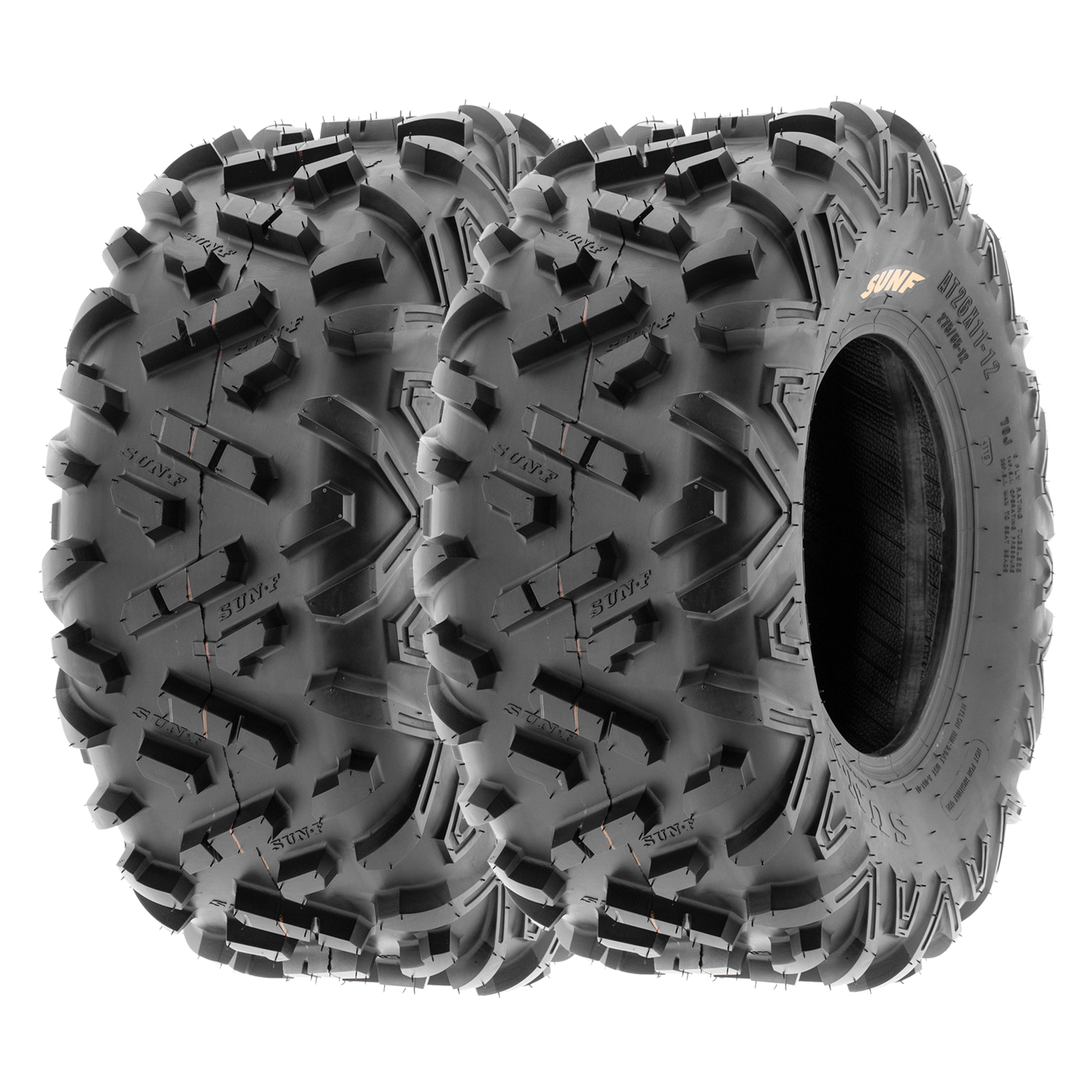 【2】SunF 22x10-9 ATV UTV Tires 22x10x9 Tubeless 6 Ply for 9  Rims - A051