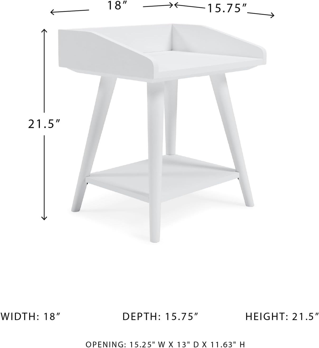 Modern White Accent Table by Blariden