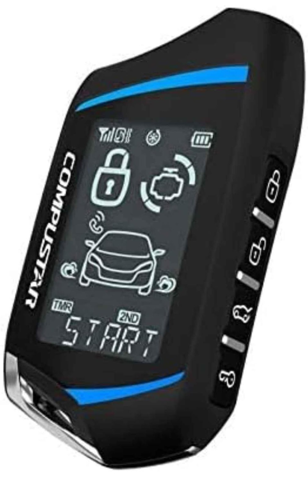 Compustar CS7900-AS All-in-One 2-Way Remote Start Alarm Bundle w/ 3000 ft Range