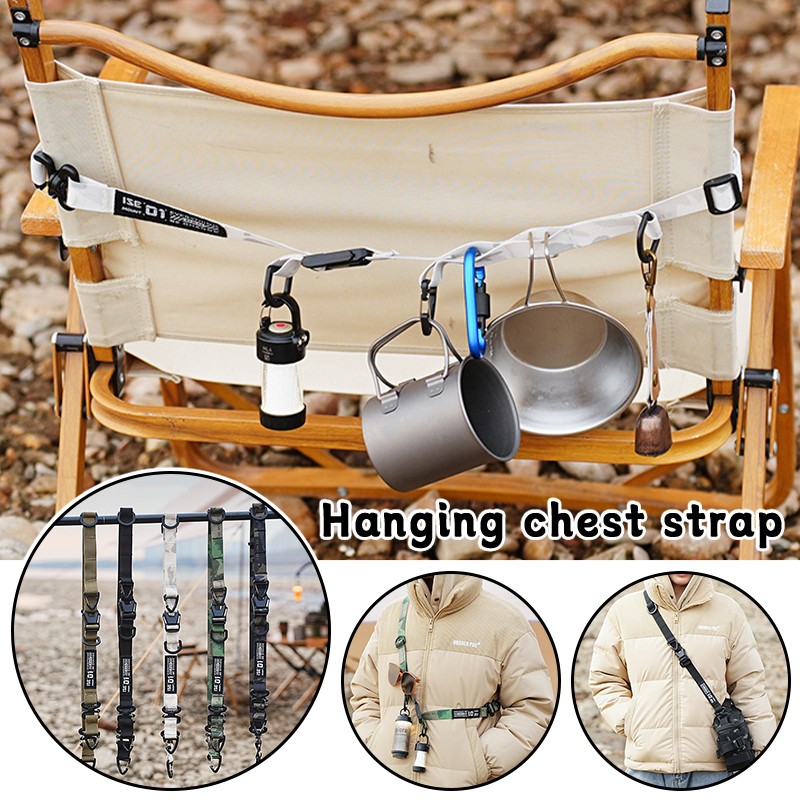 Adjustable Scalable Outdoor Chest Strap Tactical Hanging Sling for Bags Tools