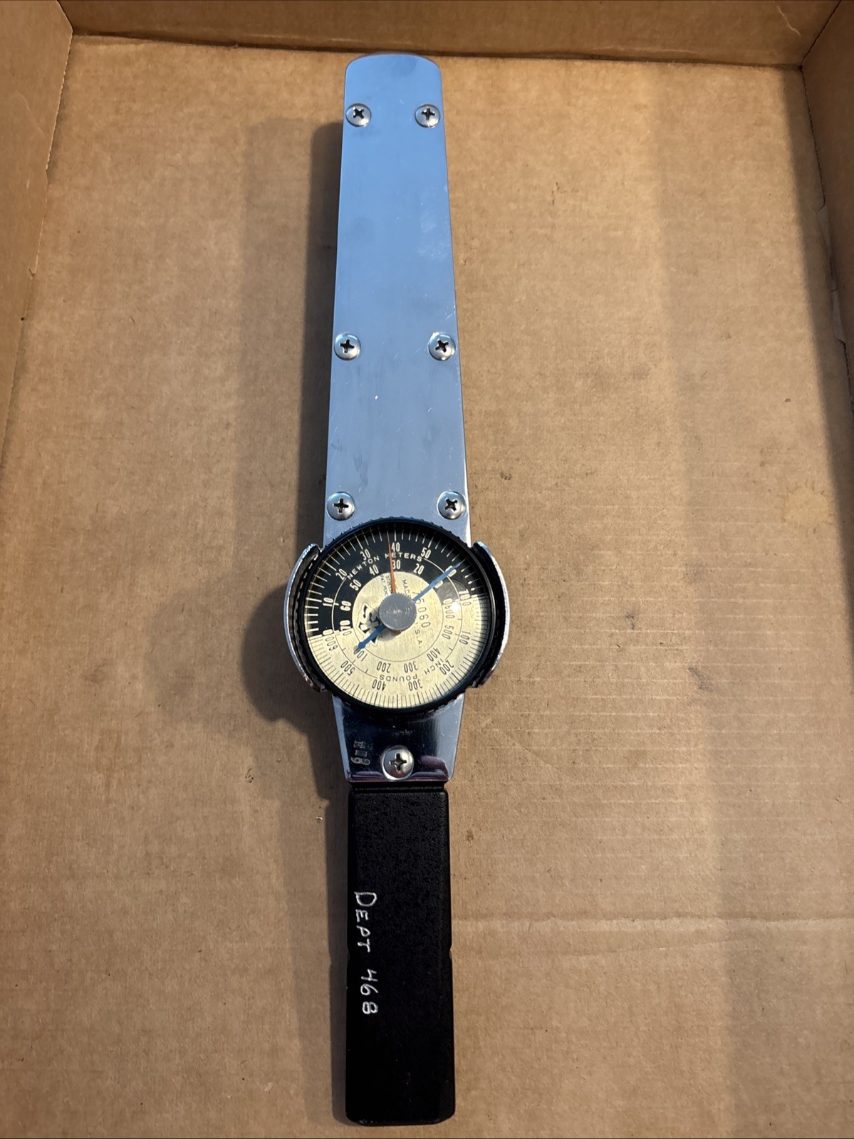 SK 3/8" Drive 0-600 in-lbs Dial Torque Wrench Model 75060 Calibrated Great Cond.