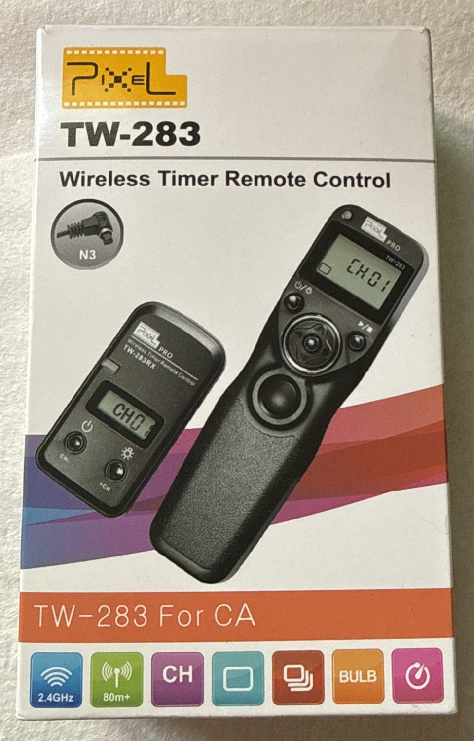 Pixel Pro TW-283 Wireless Timer Remote Control Shutter Release Sony Camera Photo