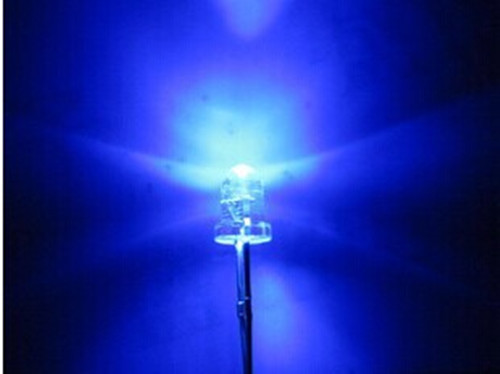 100pcs F3 3mm Blue Round LED Light LED water clear
