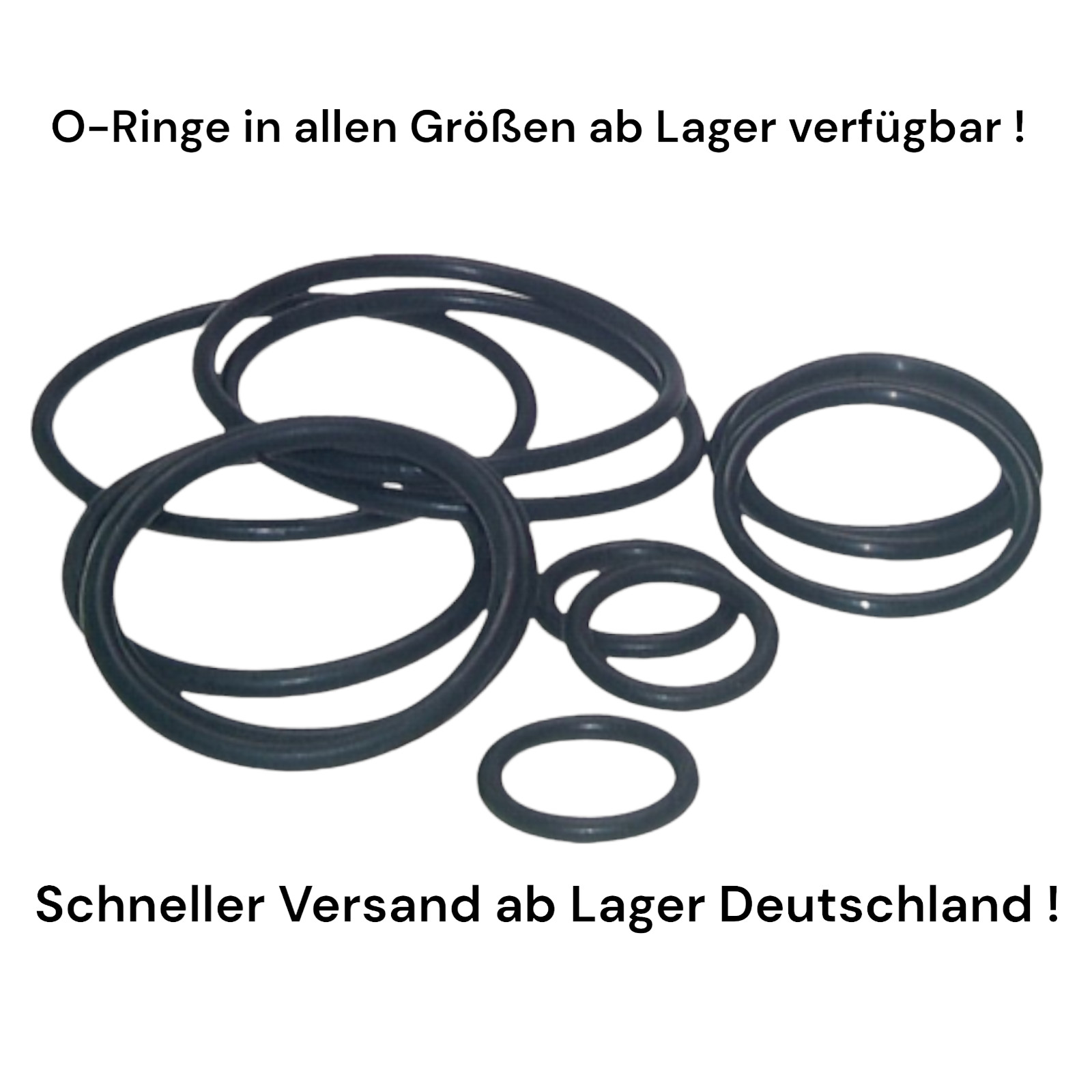 O-ring ID Ø 30 - 100 mm x cord thickness 2.0 mm NBR 70 O-ring sealing ring...