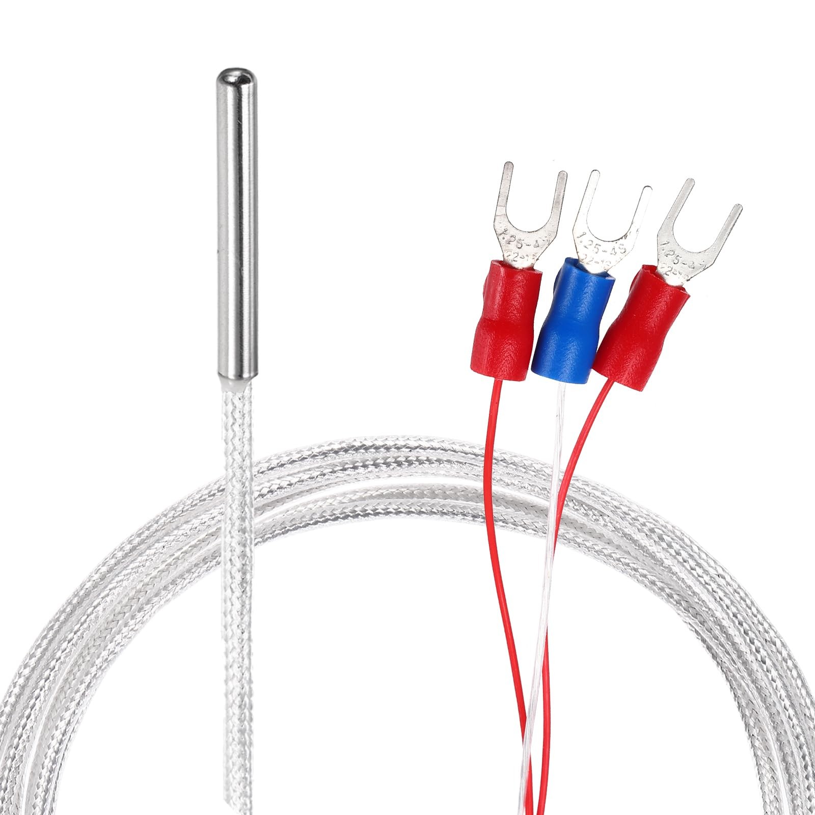 RTD PT100 Temperature Sensor Probe 50 To 200 Stainless Thermocouple 6.6Ft