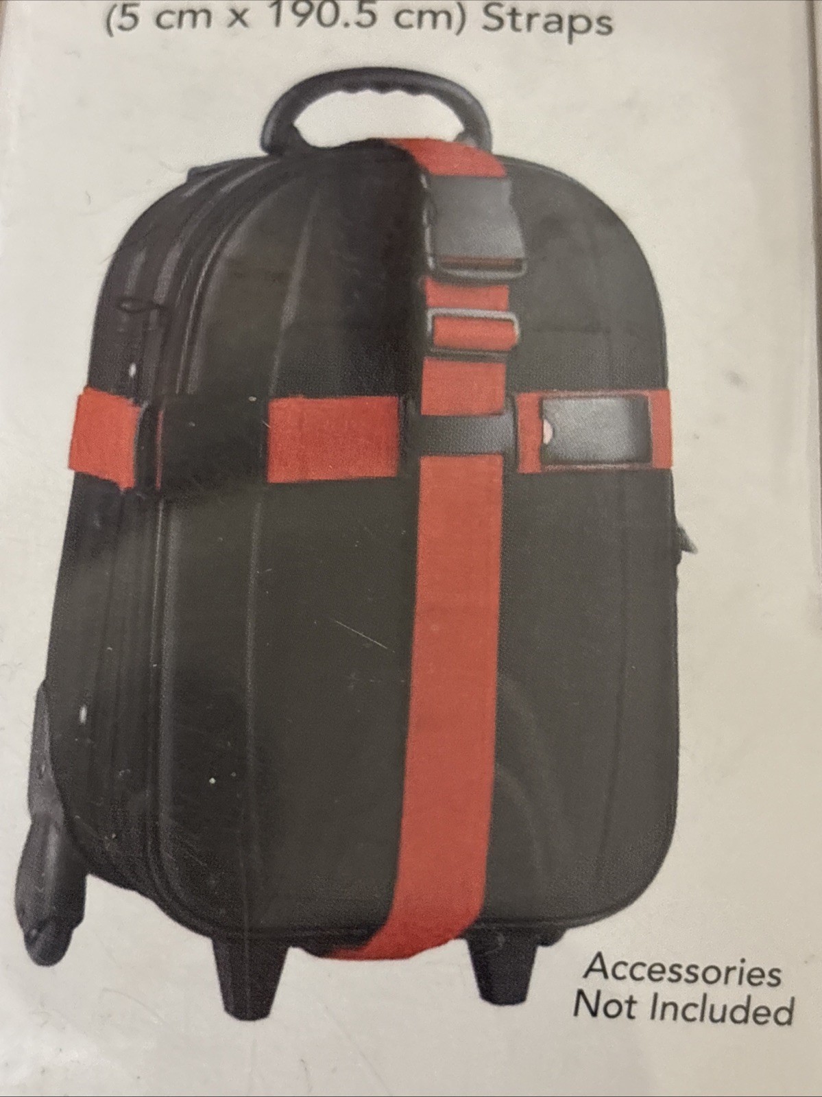 American Tourister Double Protection Luggage Strap Red 2-Pack Adjustable 75in