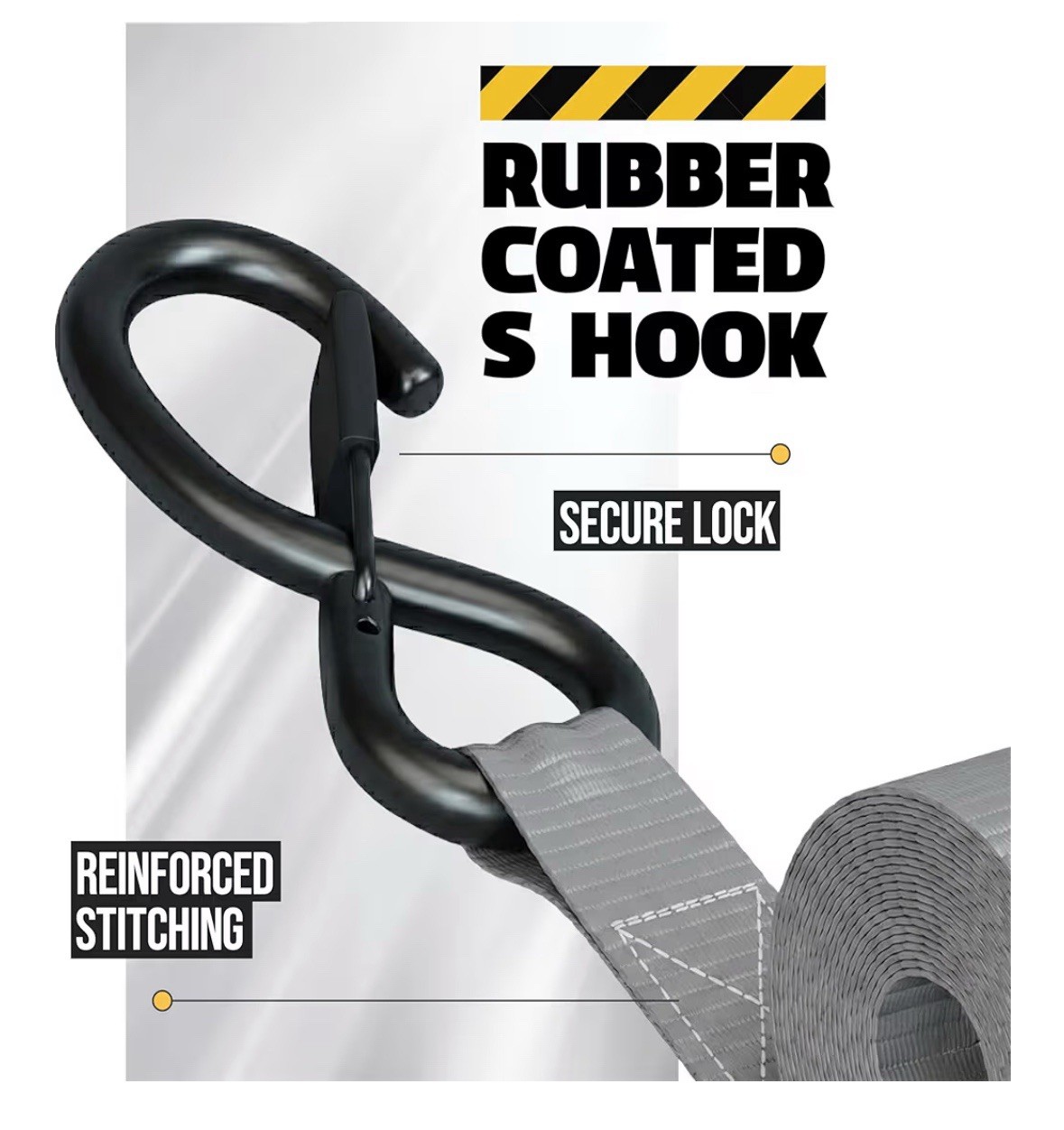 AUGO Retractable Ratchet Tie Down Straps 2 Pack 10FT 1200lb Heavy Duty Cargo