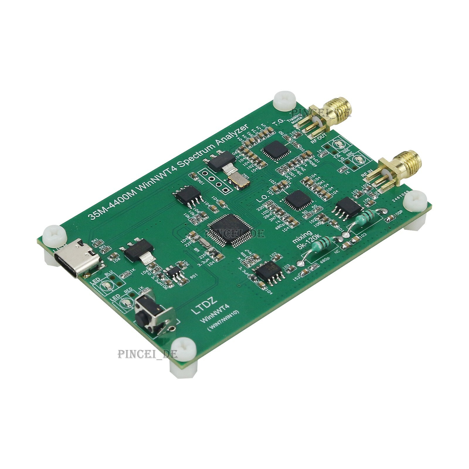 LTDZ_ 35M-4400M USB Spectrum Analyzer w/ Tracking Source Module Signal Source