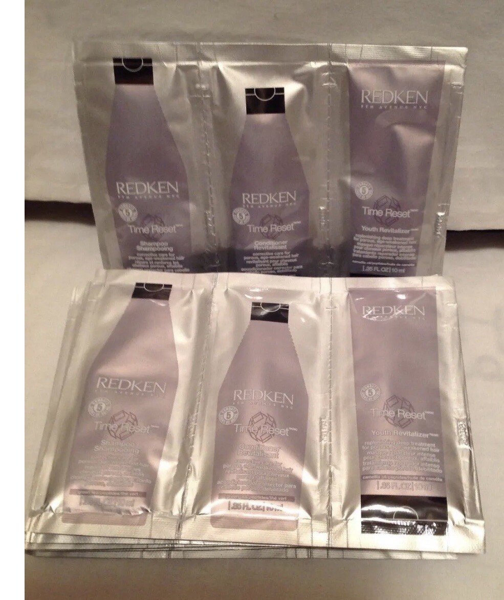 Redken TIME RESET Shampoo, Conditioner & Youth Revitalizer SAMPLES - You Choose