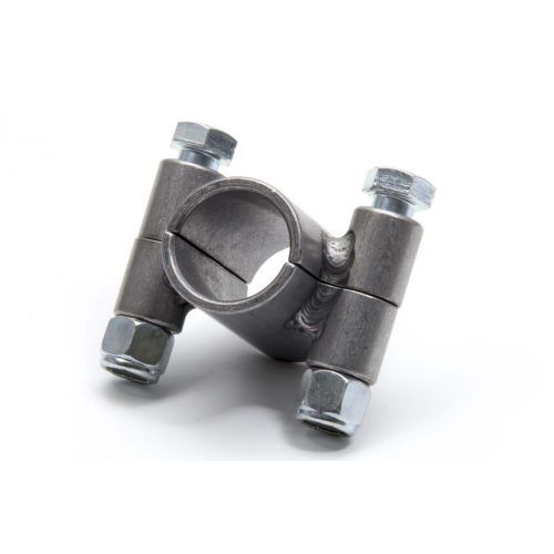 U-B MACHINE 46-0219 Tube Clamp - 2-Bolt - 1-1/4" ID - 2" Wide - Steel - Natural