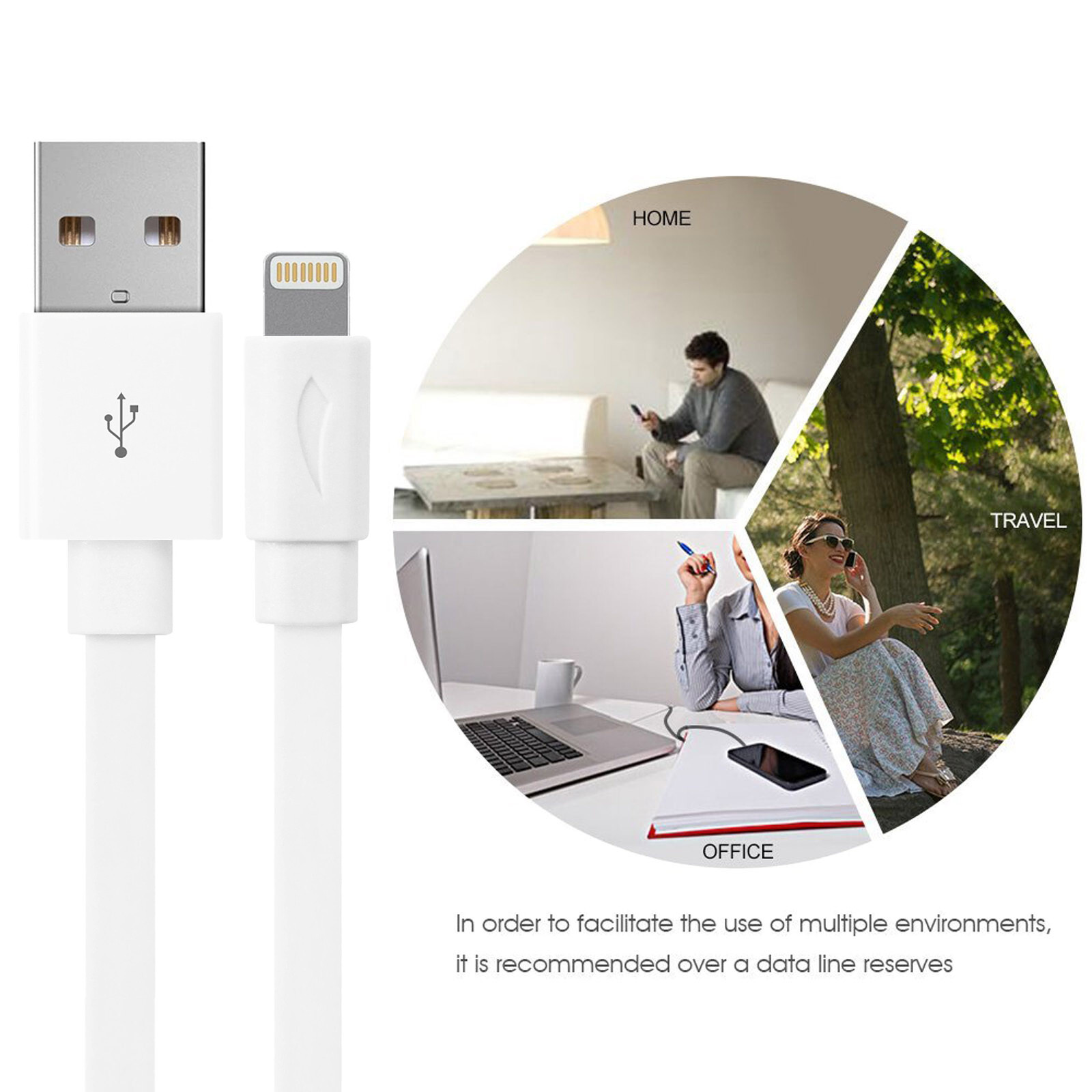 Short But Fast USB Charging Cord 1.5ft Cable for iPhone 14 13 12 11 Pro Max