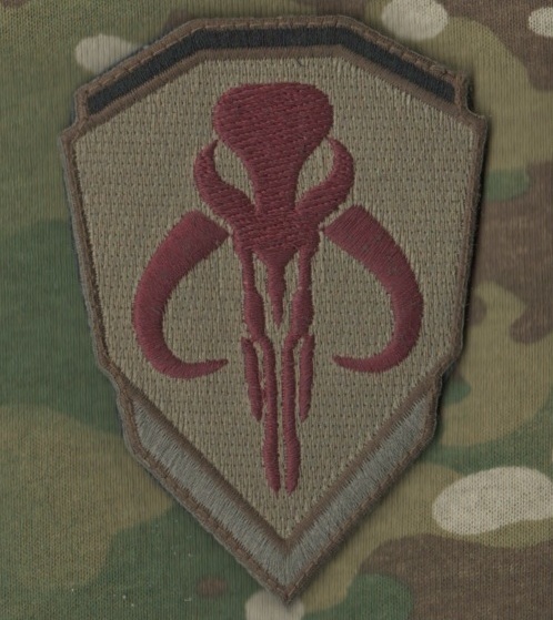 JSOC JOINT TASK FORCE JTF vêlkrö MULTICAM PATCH: STAR WARS MANDALORIANS SKULL