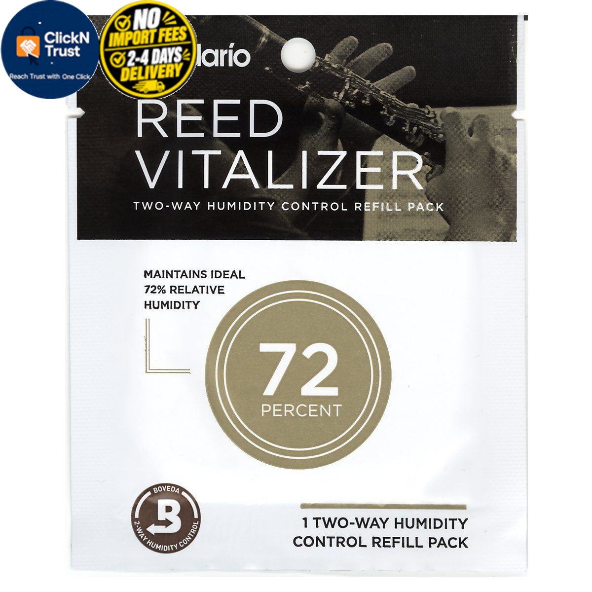 D'Addario Reed Vitalizer Humidity Control Refill Pack 72% for Woodwind Reeds