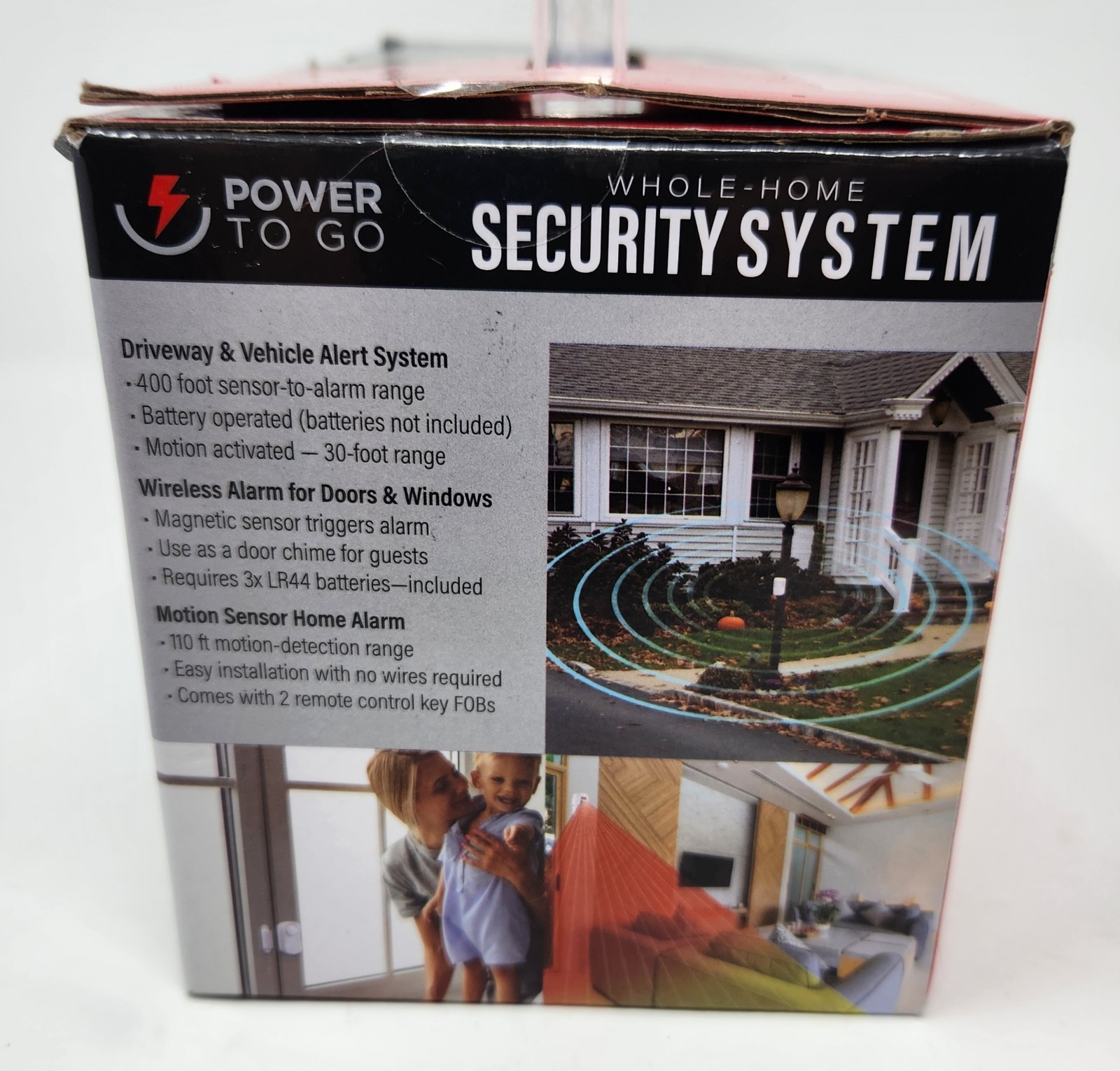 Security System Whole Home 15pc Power To Go *Open Box