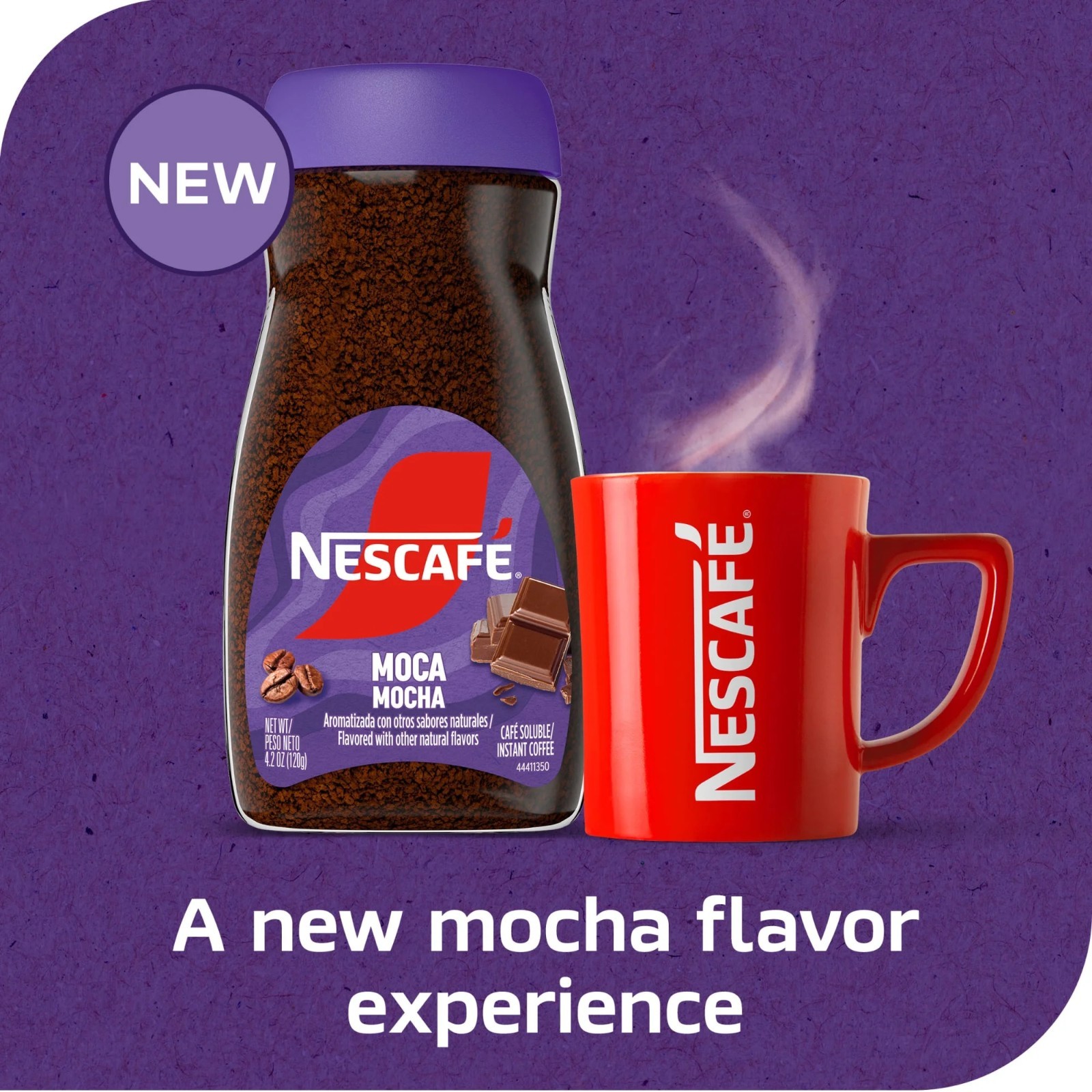 NESCAFE Mocha Instant Flavored Coffee, 4.2 Oz