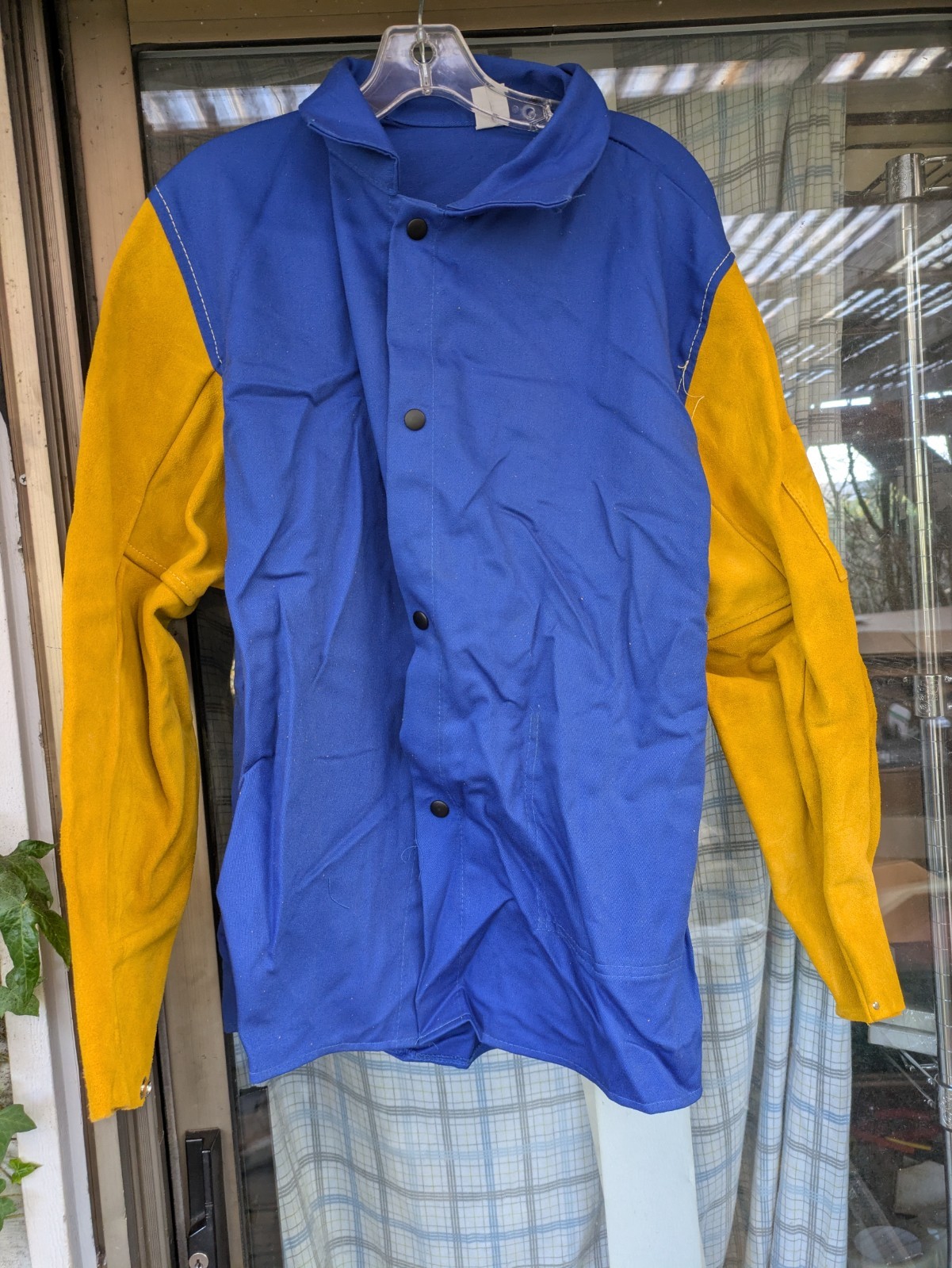 Radnor Welding Jacket Leather Sleeve Shirt Jacket Small NEW