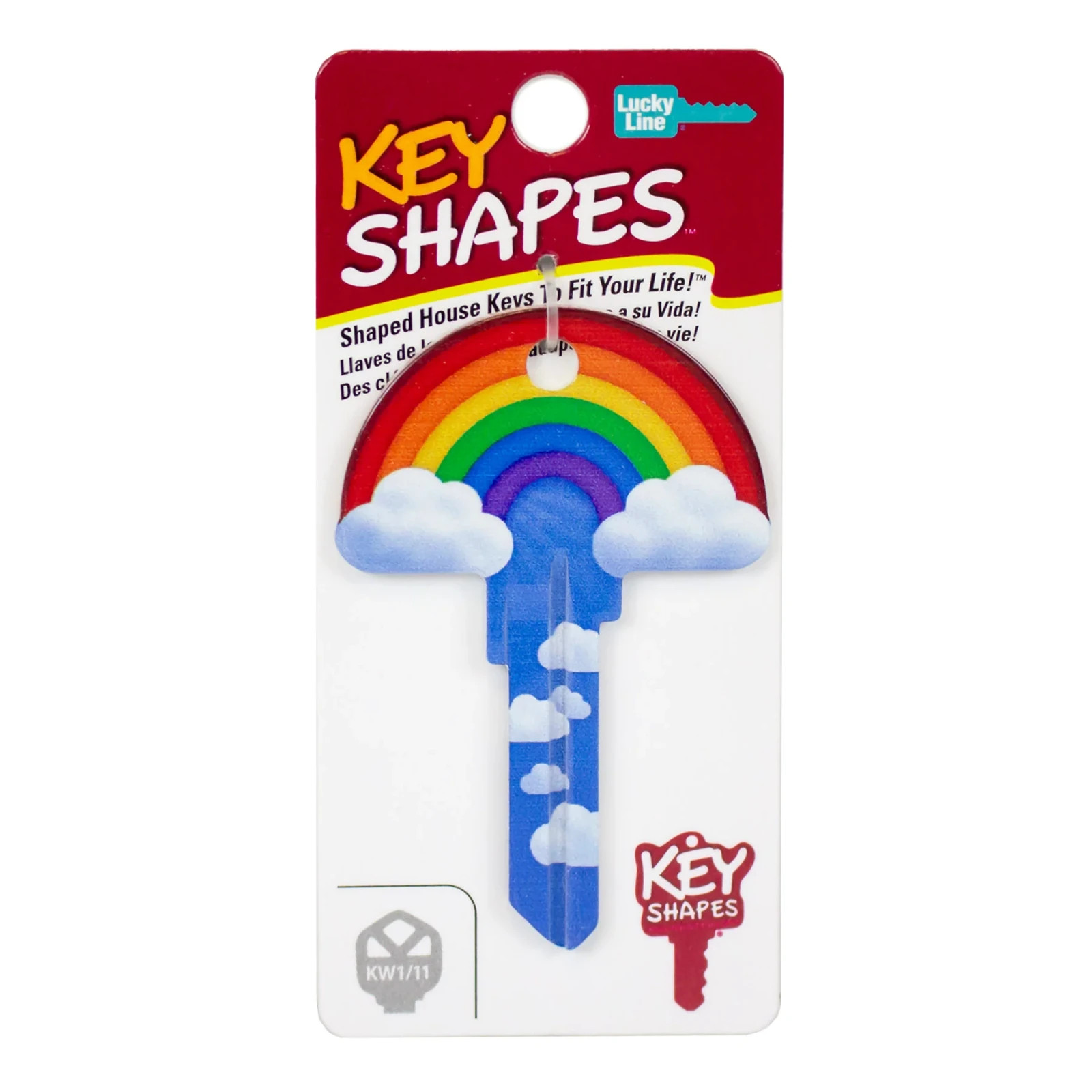 LUCKY LINE B148K RAINBOW KWIKSET KW1 KEYWAY HOUSE KEY SHAPES