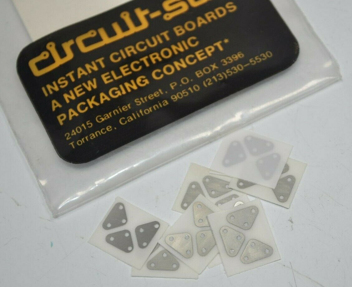 NEW Circuit-Stik Prototype Circuit Board TO-18 3-Lead / .200 Spread Dia Stickers