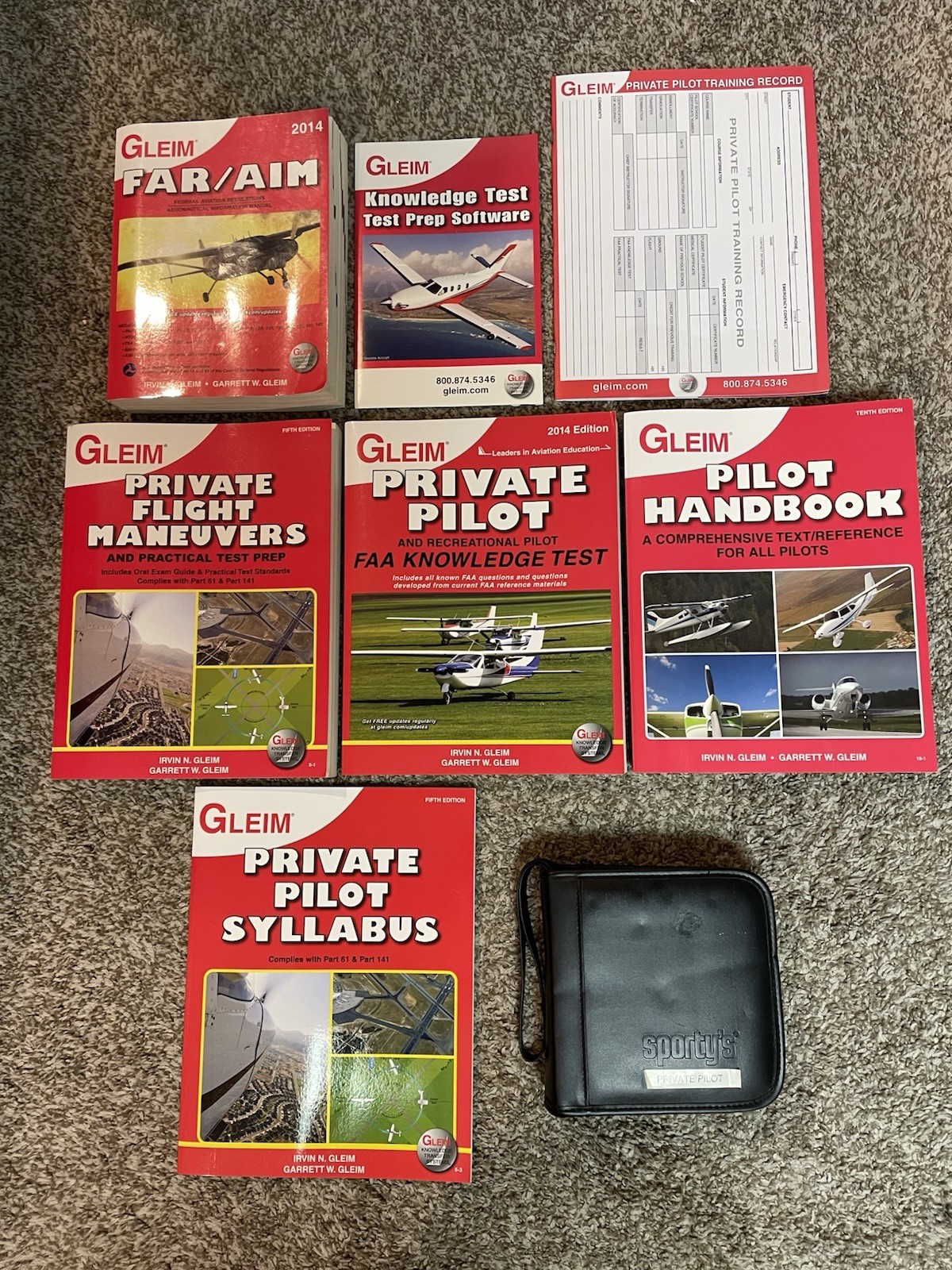 Gleim 2014 Private Pilot Kit w/Books & CD's - FREE SHIPPING !