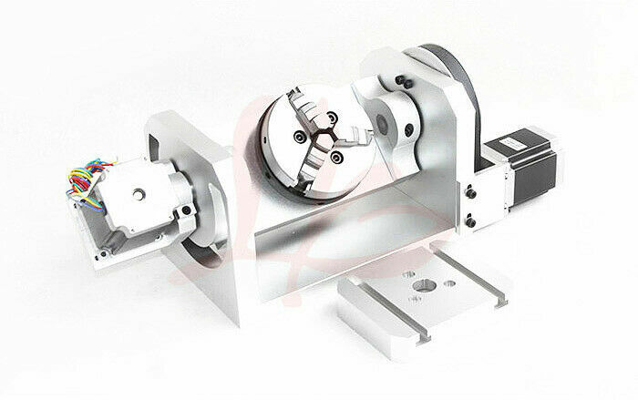 New CNC Router Machine Rotary Indexer Table 4th & 5th Rotational Axis W/ Chuck