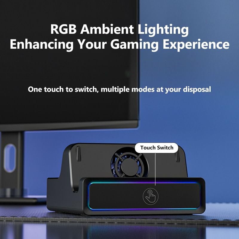 Switch 2 Dock for Nintendo Switch 2, Portable TV Docking Station Replacement ...