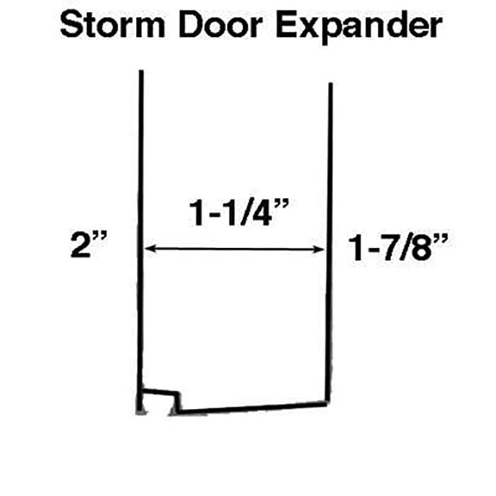 Columbia Storm Door Expander 1-1/4" Thick Doors 35-5/16" Aluminum
