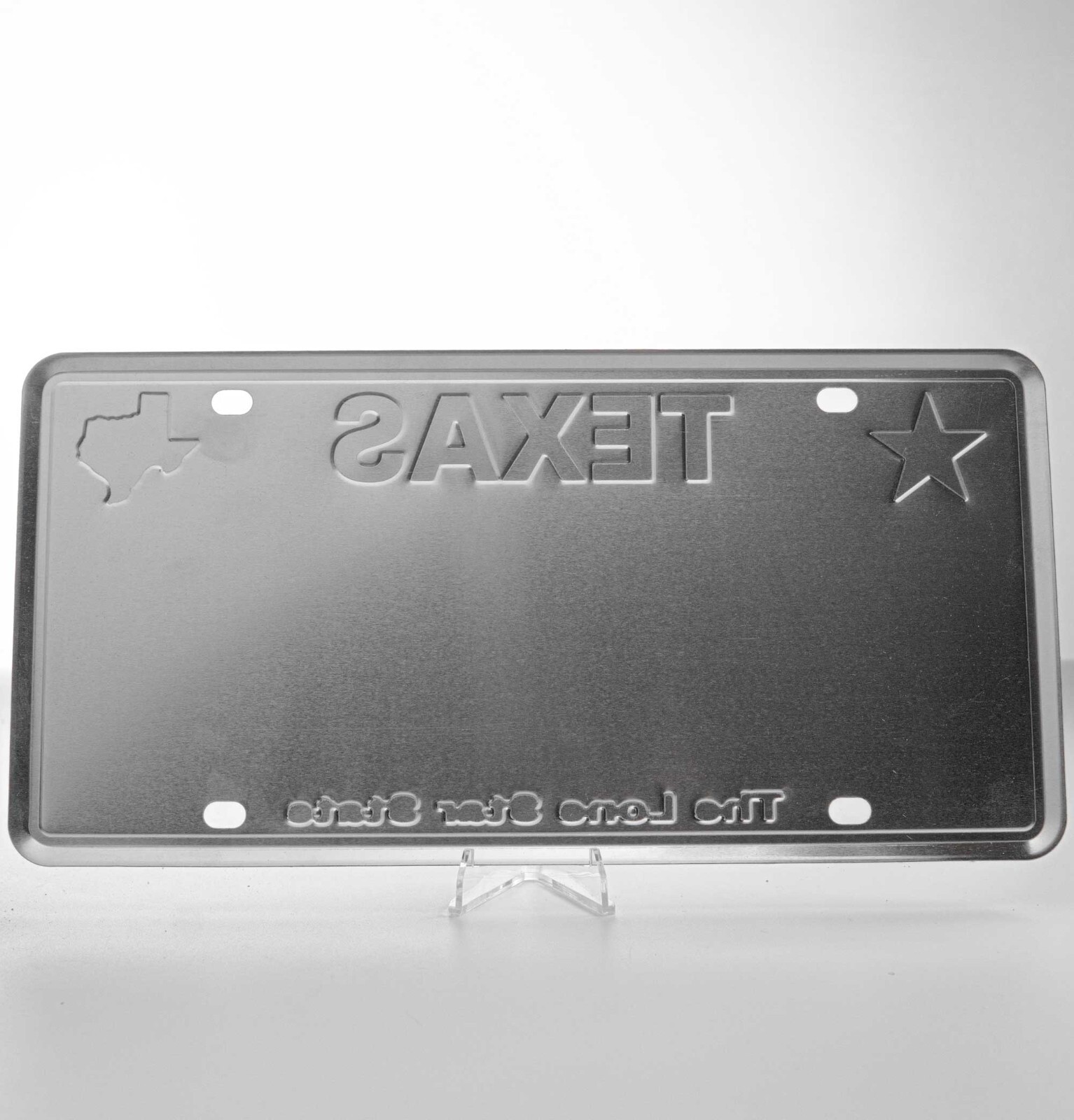 Personalized Texas White License Plate - Embossed Aluminum & Custom Lettering