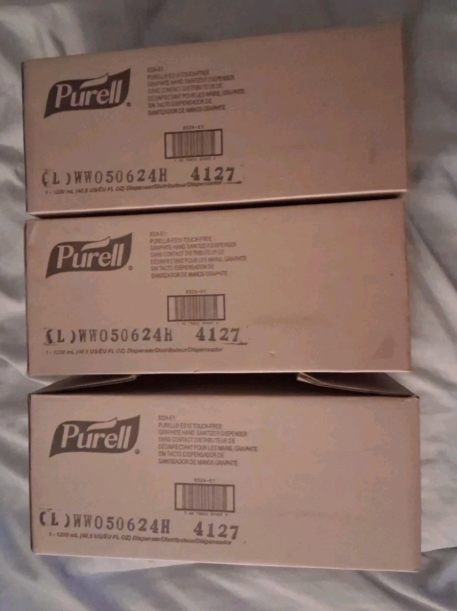 PURELL ES10 8324-E1 Automatic Hand Sanitizer Dispenser Graphite Set Of 3