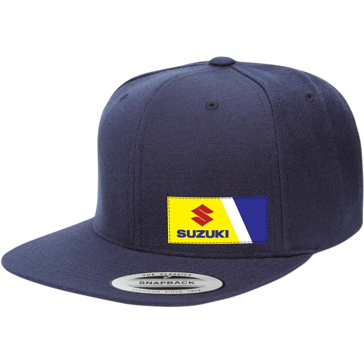 Factory Effex Navy Suzuki Wedge Snapback Hat ( Mens Adjustable ) 23-86400