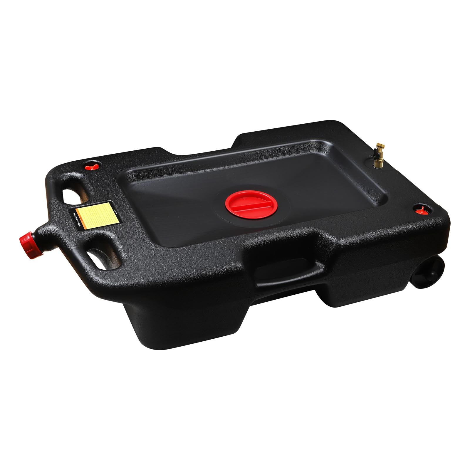 Pan Drain 15 Gallon with Seal Cap and Screw Vent Oil Quart Large Opening Easy