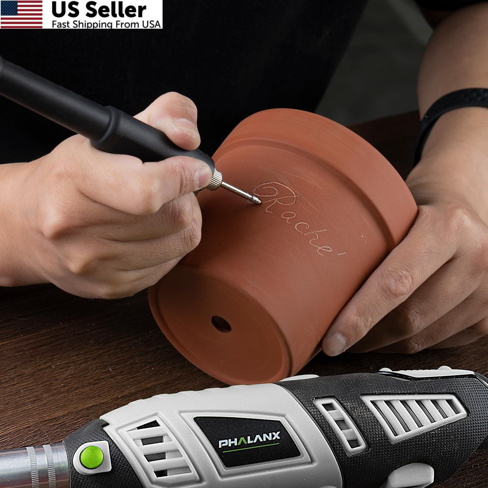 PHALANX 180W Rotary Tool Kit, 1.5-Amp 6 Variable Speed 213pcs