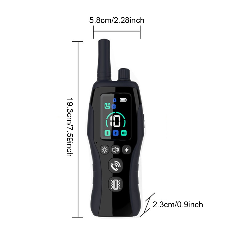 2000M Dog Training Collar Rechargeable Remote 3 Modes Waterproof Trainer
