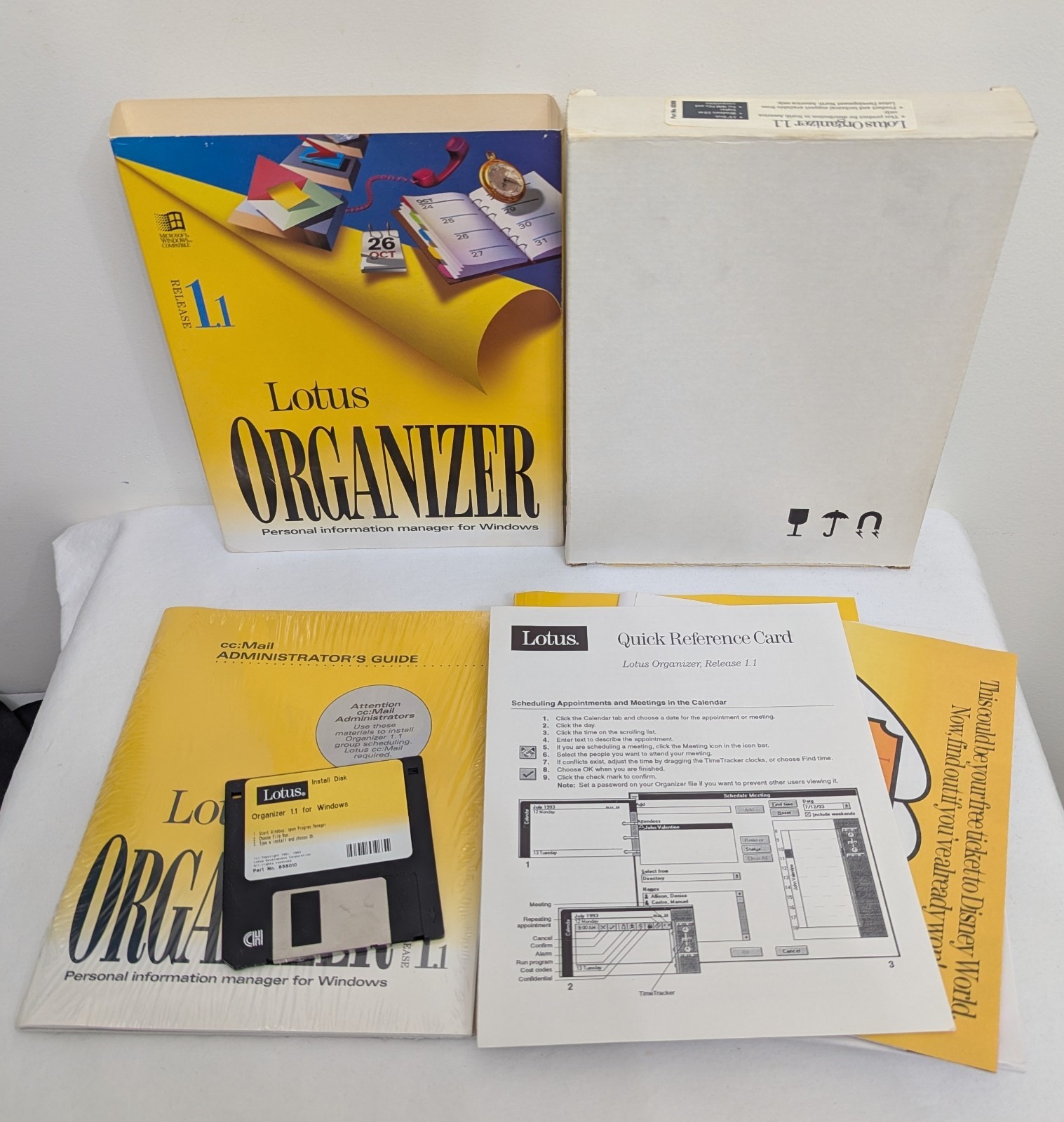 Lotus Organizer Personal Information Manager For Windows Release 1.1