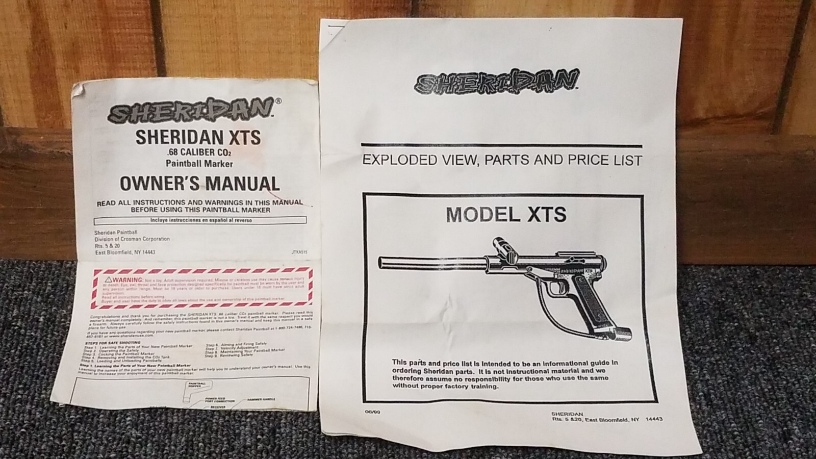 Sheridan XTS Paintball Gun (Includes: Manual, Hopper, Squeegee)