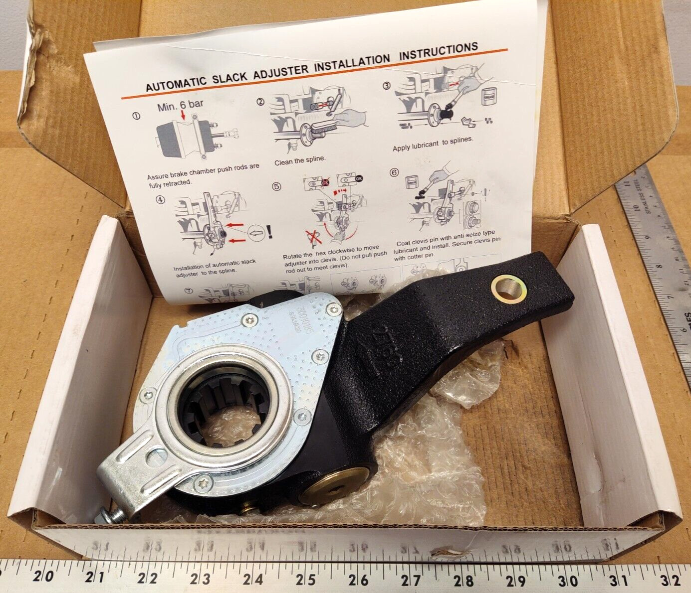 Automatic Brake Slack Adjuster. RF Gillig Bus 82-37460-000 for Haldex 30010185