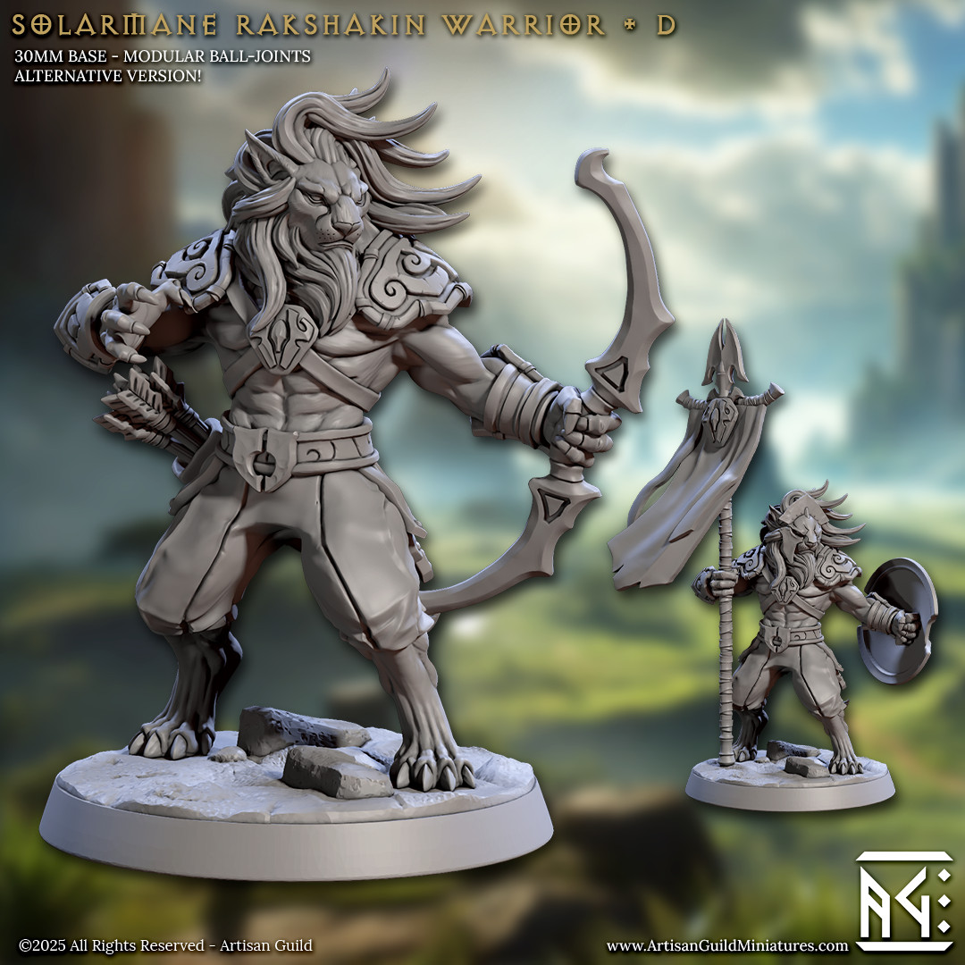 Solarmane Rakshakin Archer - Standard - Artisan Guild - Dungeons and Dragons
