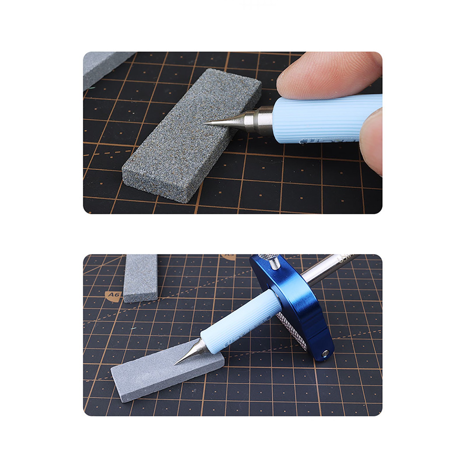 Modeling Scriber Tool Scale Model Engraved Needle Pen With Grinding Stone