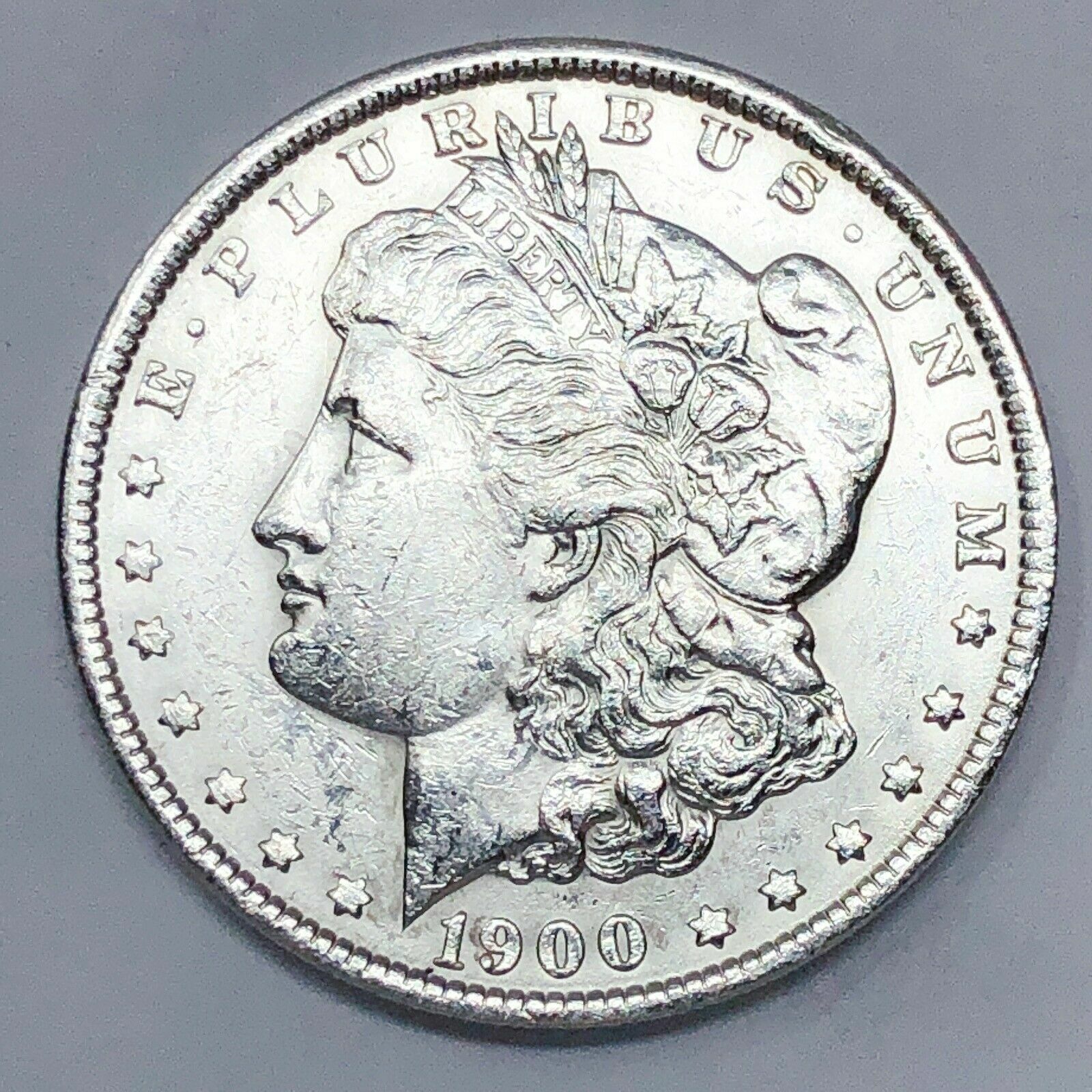 1900 MORGAN SILVER DOLLAR  90% SILVER $1 US COIN NICE -CIRCULATED COND! #D055