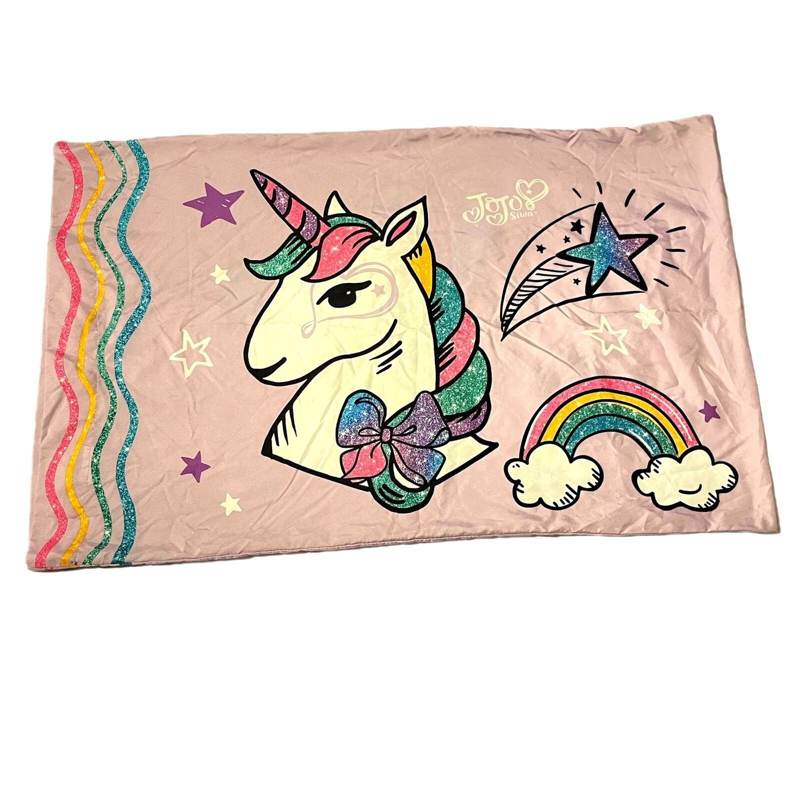 JoJo Siwa Pillowcase - Pink Rainbow Unicorn Pride