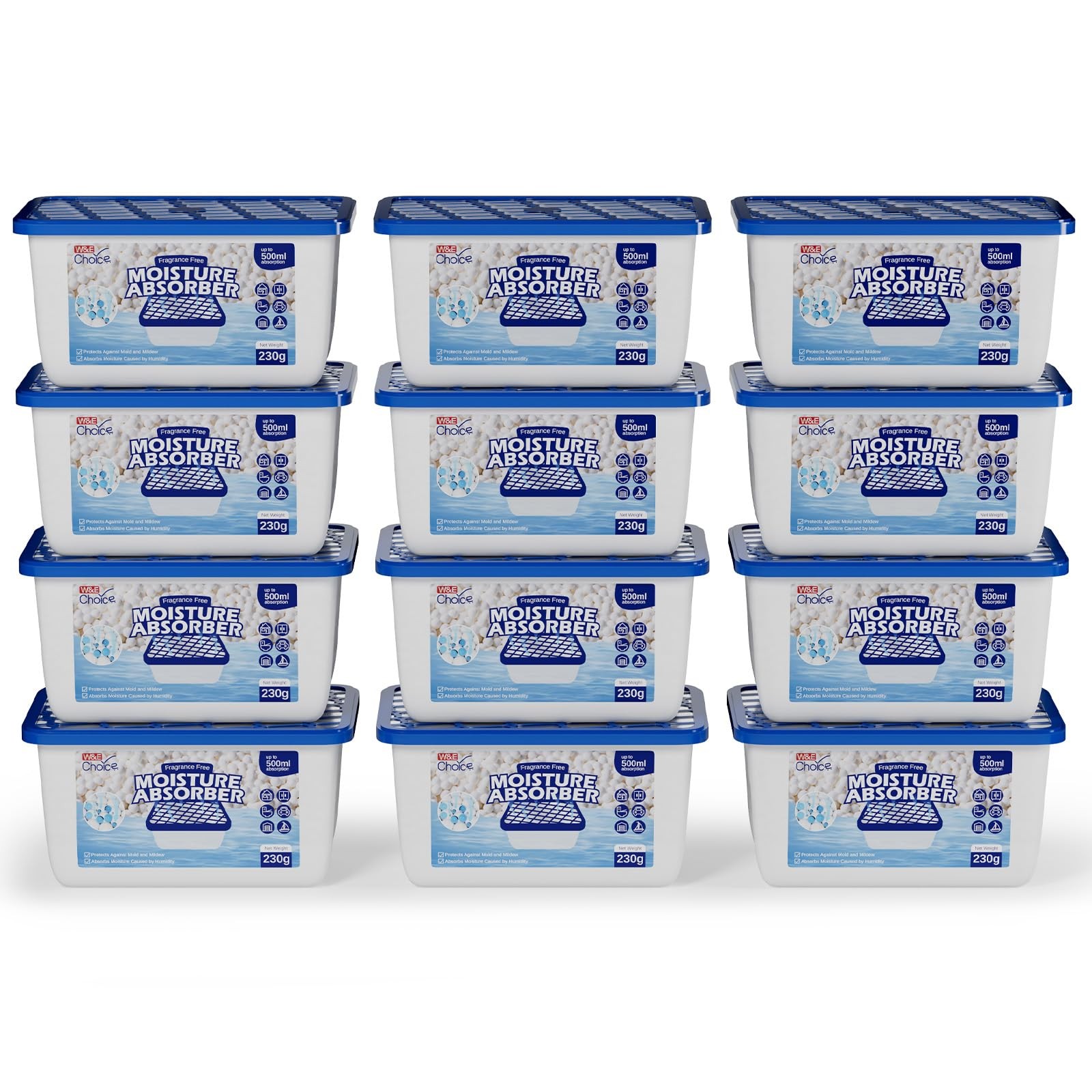 W&E Choice We Choice Moisture Absorbers Portable Humidity Absorber Boxes For