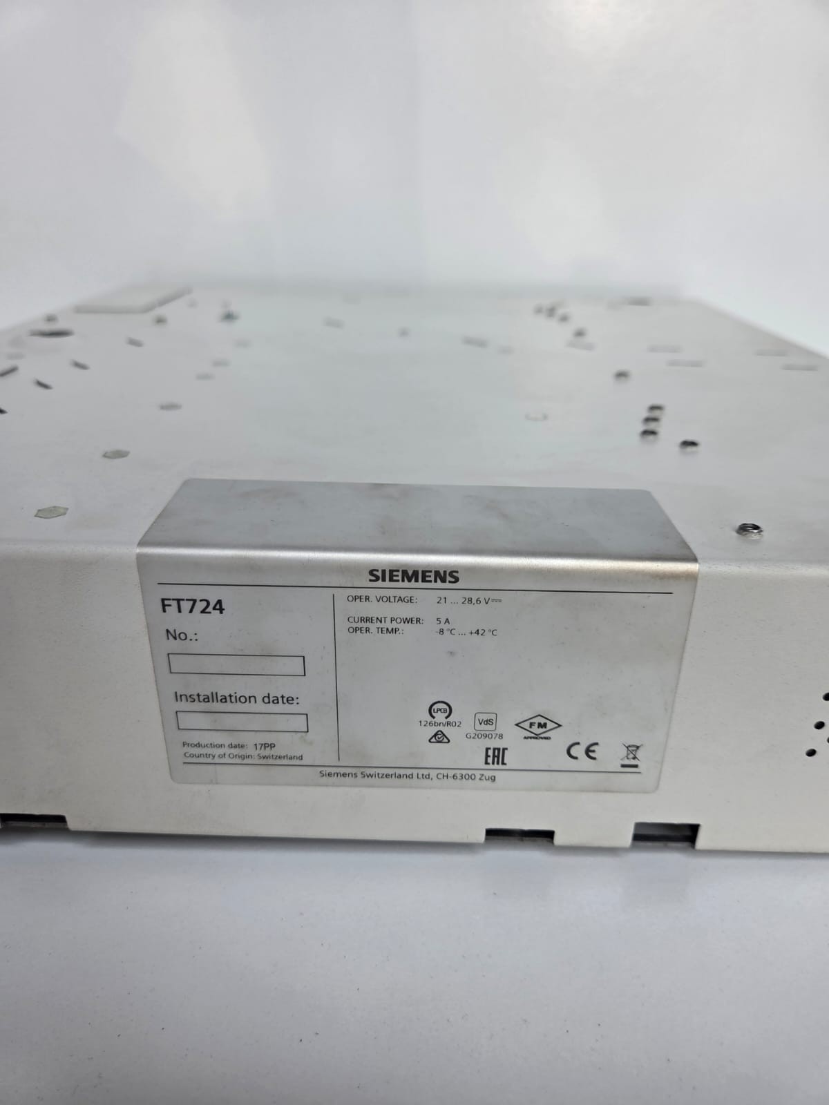 Siemens FT724-ZZ Cerberus Fire Terminal Board S54400-C31-A2 Network ControlPanel