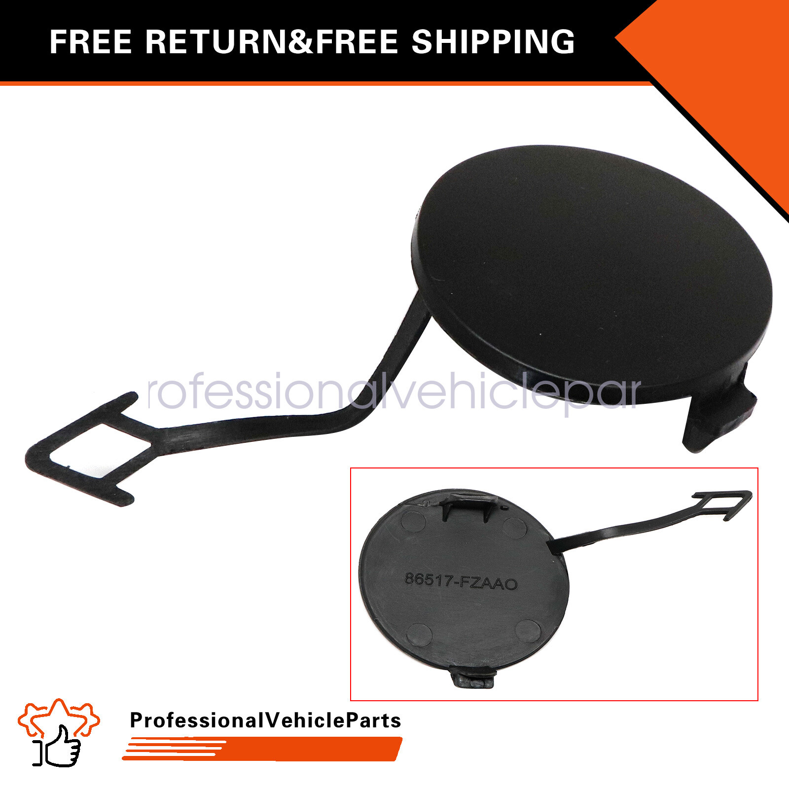 Fit Hyundai Elantra 2019-2020 Front Bumper Tow Eye Cap Hook Cover 86588 F2AA0