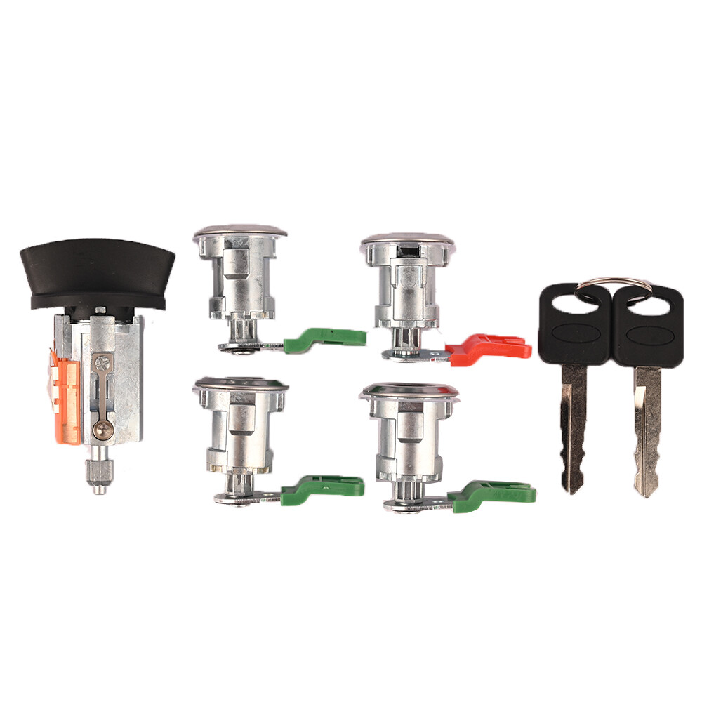Ignition Switch & Door Lock Cylinder W/Clips For Ford E Series Van E150 250 350